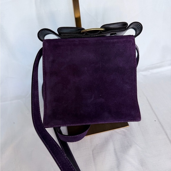Salvatore Ferragamo Deep Purple Crossbody Bag with Top Handle - Picture 4 of 7